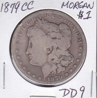 1879 CC Morgan Dollar Silver US Coins Lot TC9