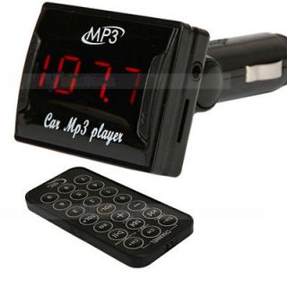   Car  Player Wireless FM Transmitter With USB SD MMC Slot remote Red