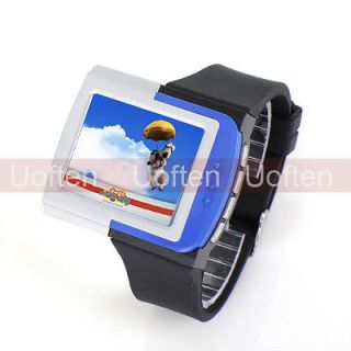 NEW 2GB 1.8 LCD MP3 MP4 Wrist Watch Video Player FM Voice Record For 