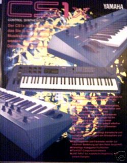 Yamaha CS1x Color Brochure in GERMAN, CS1x Farbe Broschüre auf 