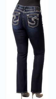Silver Jeans Suki Surplus Woman Plus Size Stretch Bootcut Jeans, 14,16 