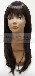 Fake Synthetic Premium Fiber Half Wig MTQ45 Capella #4 (Med Brown) by 