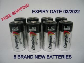 Energizer Lithium CR123A, 3 volt batteries