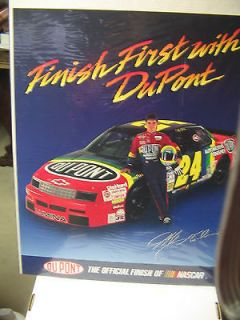 Jeff Gordon Racing Poster Finish First With Dupont From The Early 