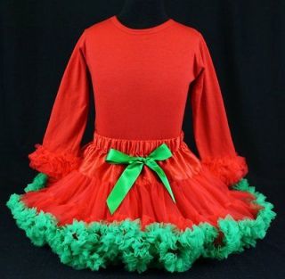   Tutu Christmas Tree Set Outfit * Red & Green * Boutique Taxi Cab Kids