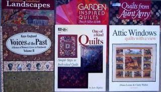 Choose from 6 Quilt, Quilting Pattern Instruction Books
