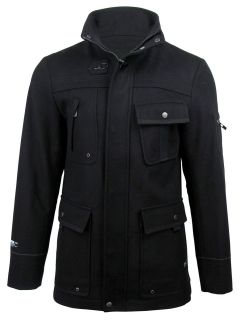Mens Dissident Avalon Wool Rich Military Style Jacket/ Coat
