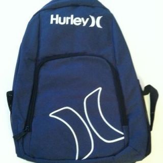 New Hurley Backpack Navy Blue Rucksack Mochila Maletin School Book Bag 