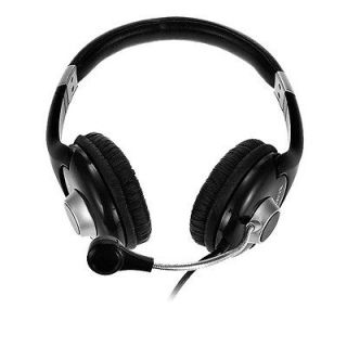  Audio Black Over Ear Head PC Computer Laptop Gaming Headphones Headset