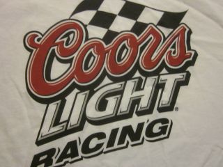 COORS LIGHT RACING t shirt sz XL NWOT NEW nascar stock car beer