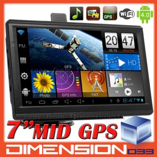 New Model 7 Android Tablet + GPS Navigation 512MB 1GHz WIFI FM HD 8GB