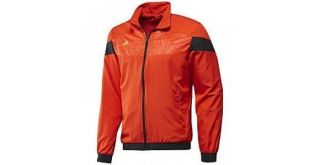 Adidas F50 Style Woven Jacket Soccer Training Orange Black $75 X30656 