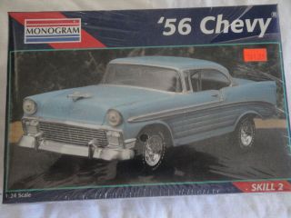 1995 MONOGRAM   56 CHEVY SKILL 2  124 SCALE MODEL KIT   SEALED WITH 