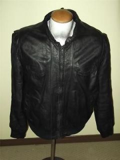 Mens Vintage FINGERHUT FASHIONS Leather Jacket Size XL