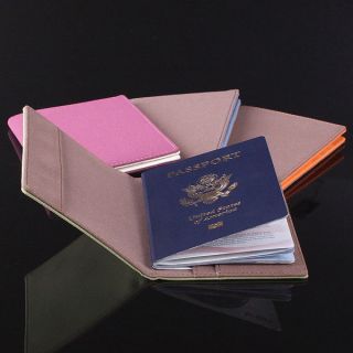 New PASSPORT Cards WALLET Holder Faux Sued Leather Men Women /All 