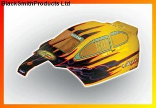 350130 1/10 Scale RC Nitro Buggy Body Cover Shell Yellow Winner Sport 