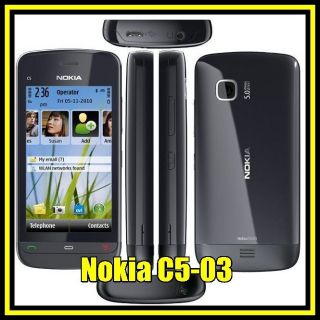 Nokia Brand C5 03 2G (Quadband) 3G Smartphone Phone Black / White 
