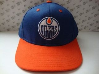   OILERS REEBOK ADJUSTABLE SNAP BACK HAT CAP . BRAND NEW . CANADA NHL