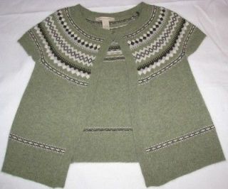 Giannetti Angora Rabbit Hair Cardigan Sweater Size Small 4/6 Green 