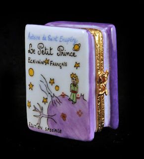 LITTLE PRINCE NEW HANDPAINTED FRENCH LIMOGES BOX EXUPERY BOOK LE PETIT 