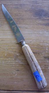 Anton Wingen Jr. Soligen Rostfrei Engraved Animal Stainless Knife Stag 