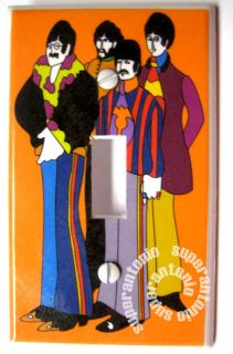 the beatles yellow submarine light switch cover
