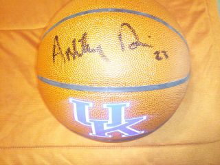 Anthony Davis KENTUCKY WILDCATS SIGNED logo basketball W/COA + HOLO