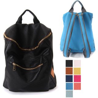 Unisex style Casual Backpack Campus school Book bags Rucksack Faux 