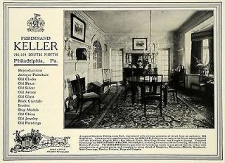   Keller Antique Furniture Sheraton Dining Room Household Decor