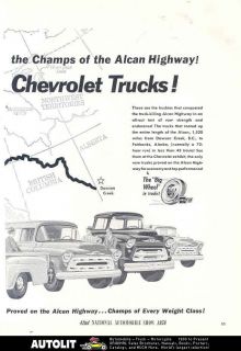 1957 Chevrolet Truck Alcan Highway Alaska Ad Pickup COE