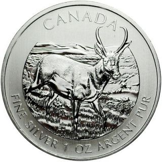   Ounce Silver Pronghorn Antelope $5 Brilliant Uncirculated SKU26785