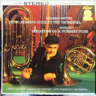 FELIX SLATKIN britten young persons guide to the orchestra LP VG+ SP 
