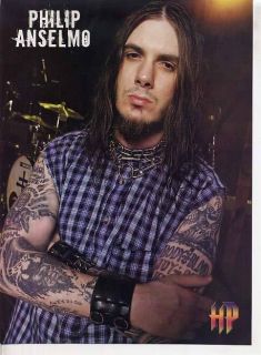 PHIL ANSELMO MINI POSTER Pin up Page PANTERA Double Sided SUPERJOINT 