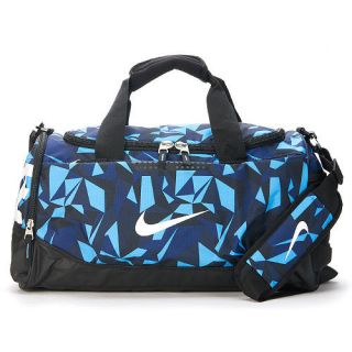 Brand New NIKE Team Training Sports Gym Travel Bag in Navy w/ Blue 