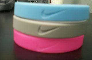 Nike Wristbands!!! 3 for 1!!!! (Pink, Light blue, Grey). With free 
