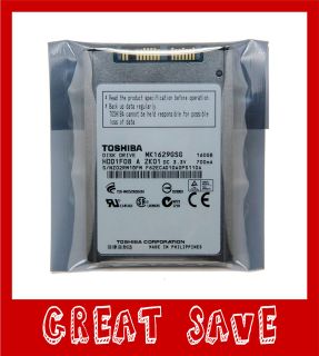   Toshiba MK1629GSG 160GB 8mm Micro SATA Notebook Hard Drive Disk Hdd