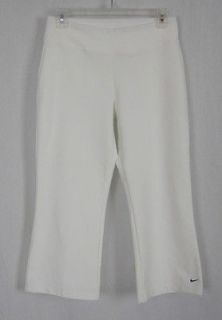 NIKE DRY FIT White Athletic Stretchy Pants S 4/6