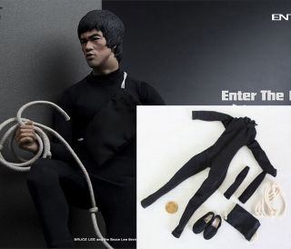 Bruce Lee 1/6 Enter the Dragon Jump Suit Night Head Enterbay DX04 @@@
