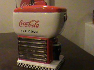   Coke Old Fashion Style Soda Fountain Dispenser Cookie Jar   Enesco