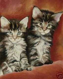 Paintings cat kitten oil paintings