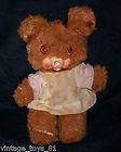 VINTAGE RUBBER FACE TEDDY BEAR STUFFED ANIMAL PLUSH ANTIQUE STERLING 