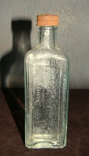 Vintage Pinex Cough syrup medical glass bottle