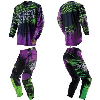 Oneal Mayhem Crypt Purple sz 36 MX Dirt Bike Riding Gear Jersey Pants 