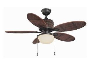   Tahiti Breeze Indoor/Outdoor 52 inch Ceiling Fan with Light Kit Iron