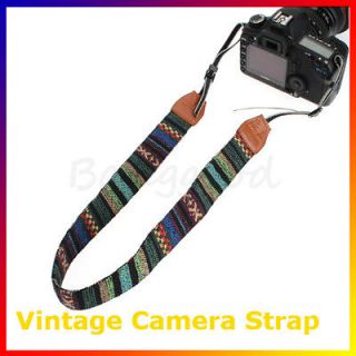Vintage Camera Neck Strap Shoulder Straps For DSLR Nikon Canon Sony 