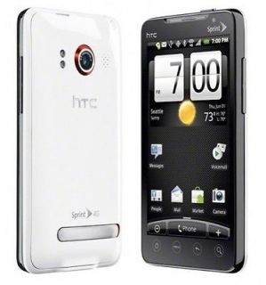 NEW WHITE HTC EVO 4G Sprint CDMA Android Camera WiFi GPS Smartphone 