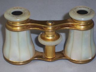 ANTIQUE MOP MOTHER OF PEARL LEMAIRE FRENCH OPERA GLASSES BINOCULARS