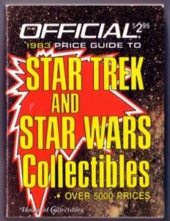 STAR TREK STAR WARS OFFICIAL PRICE GUIDE PAPERBACK 1983
