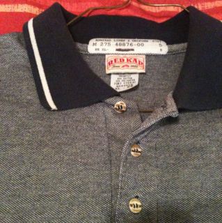Red Kap Polo Golf Shirt Navy SZ XL