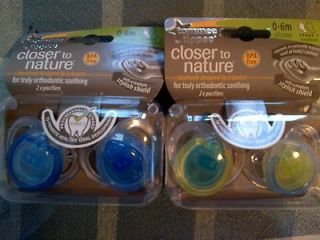 Tommee Tippee Closer To Nature Pacifiers   0 to 6 Months (Two Sets)